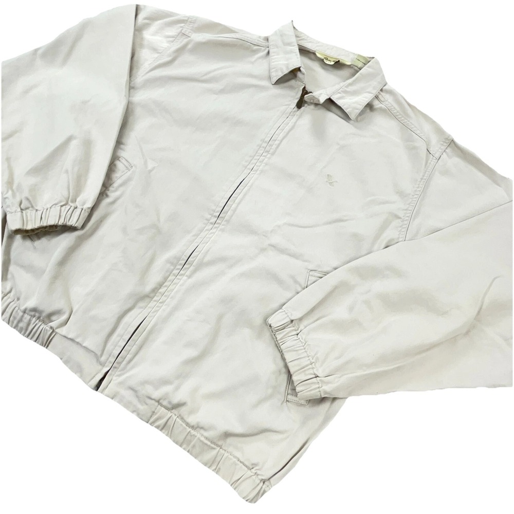 Eddie Bauer Jacket Men Medium Tan Twill Jean Denim Unlined‎ Hunting Coat Adult - Picture 2 of 13